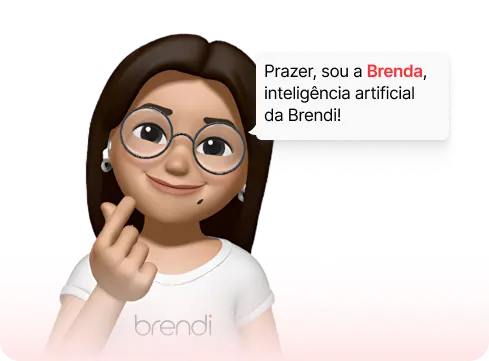 Brenda, nossa assistente virtual, atendendo a um cliente