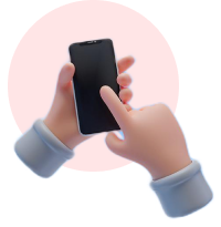 Ilustração de um pedido sendo realizado em um celular